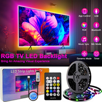 TV Led Backlight for 50-75inch USB Led Strip Light APP Remote Control Music Sync Smart RGB Led Light for Game Room Ambient Light