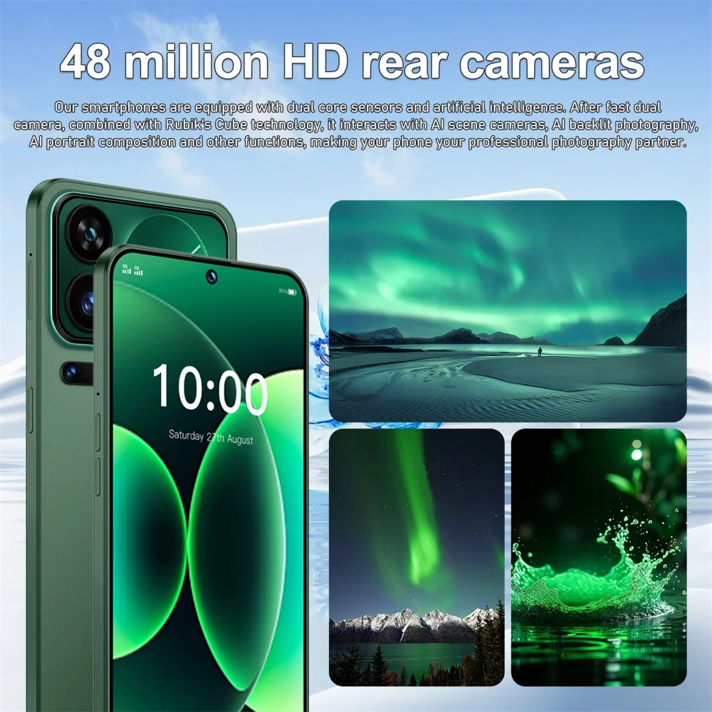 K-Touch Note 17 Pro Mobile Phones Smartphone Android 15 Global Version Cell phone 7.3 Inch Large Screen 16 + 48MP 22GB + 2TB 7800mAh Power Battery 5G Dual SIM Face Unlock WiFi GPS Cellphones For Men Women