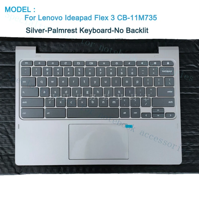 

A+ New 5CB1B34763 Palmrest Keyboard For Lenovo Ideapad Flex 3 CB-11M735 Silver USA
