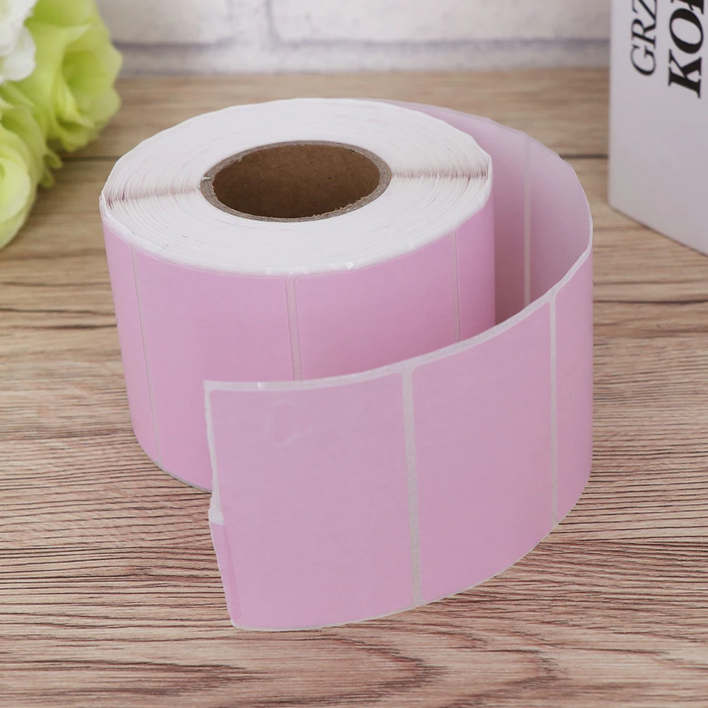 

2 Rolls Thermal Paper Labels Envelope Address Printer Round for Envelopes Printing Self Adhesive Office