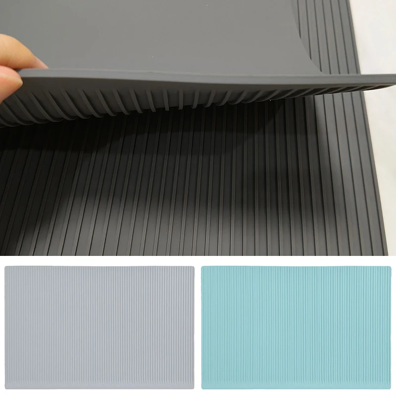 

1PC Refrigerators Protection Mat 45cm*29.5cm*3mm Refrigerator Lining Mats Silicone Mat Refrigerator Compartment Protective Pad