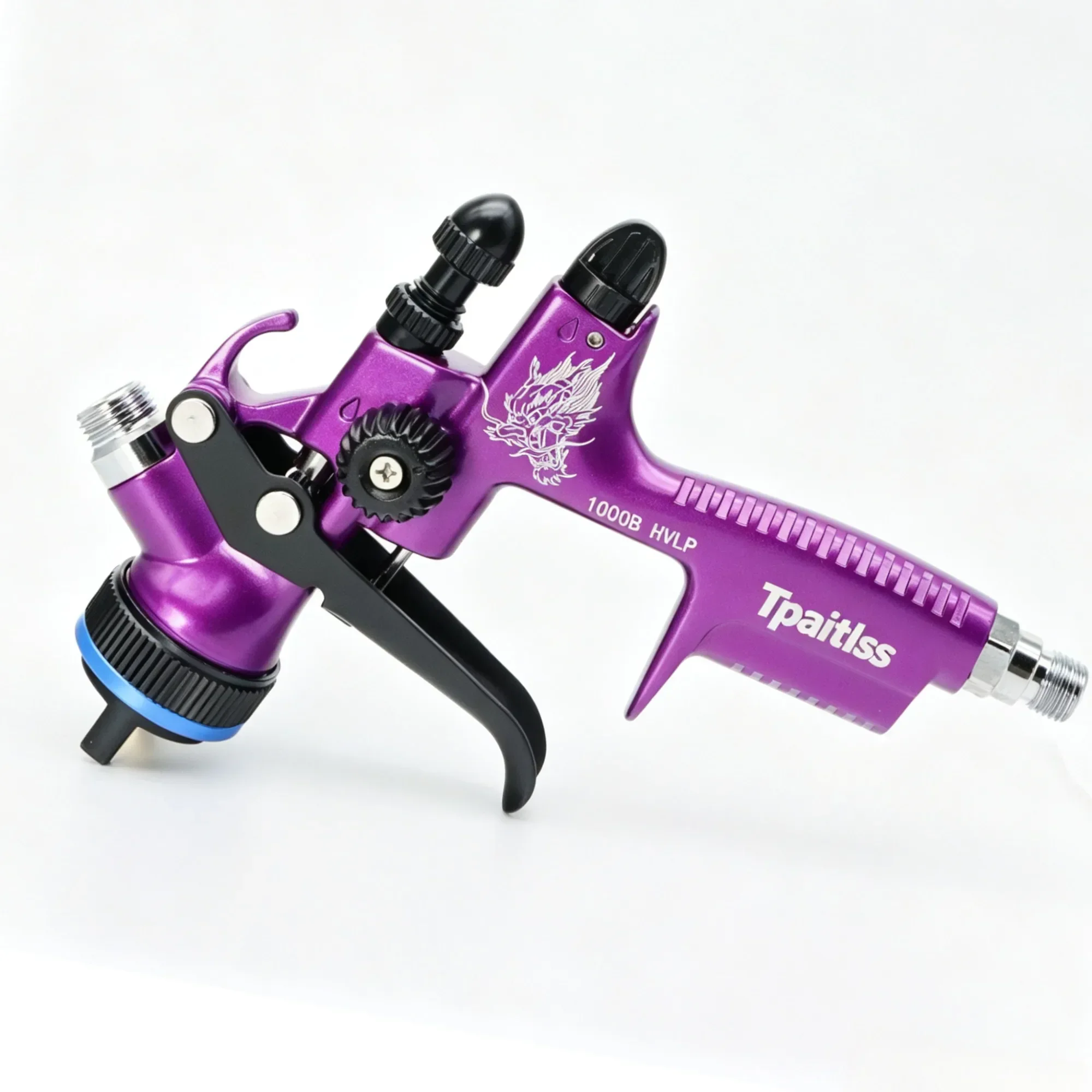 Tpaitlss1000B HVLP 1.3mm Air Spray Gun with 600ml Cup, Car Paint Spray Gun, Automotive Spray Gun Sprayer, Suitable for Cars
