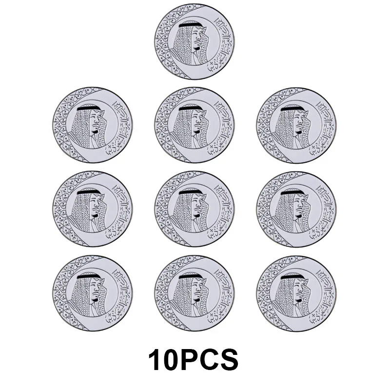 1-5-10-50-100 قطعة المملكة العربية السعودية بروش دبابيس التلبيب الأصلي العلم التلبيب دبابيس علم الدولة شارة #2