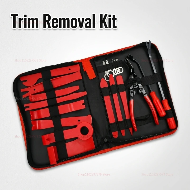 

19 Pieces Car Audio Disassembly Tool Set Dashboard Interior Panel Removal Kit for Auto Repair and Navigation Panel Demolition