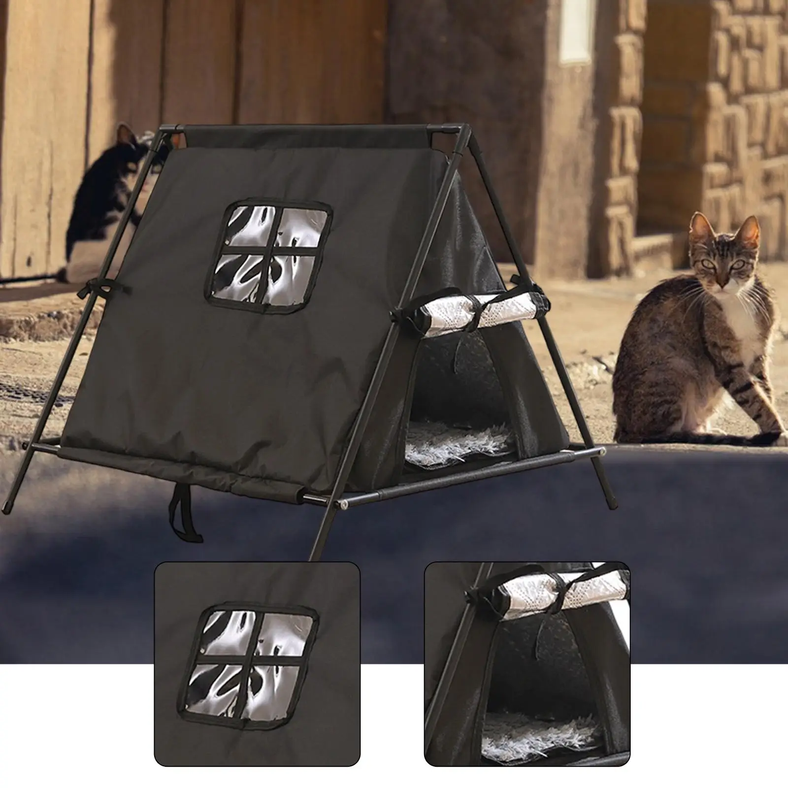 Thumbnail 2 - #20 Latest Enclosed Cat Cave Beds Offers