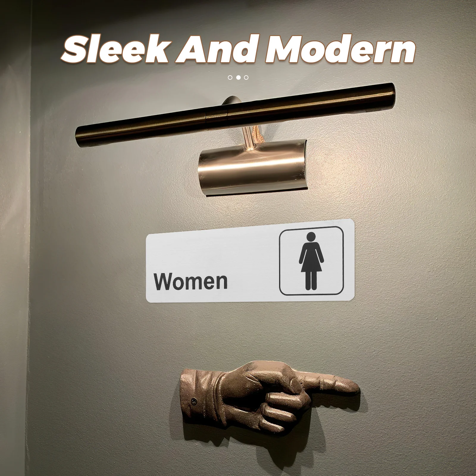 2 шт., мужские и женские таблички для туалета, алюминиевые вывески для ванной комнаты, самоклеящаяся табличка на дверь ванной комнаты для бизнеса, офиса, дома, общественной дверной стены