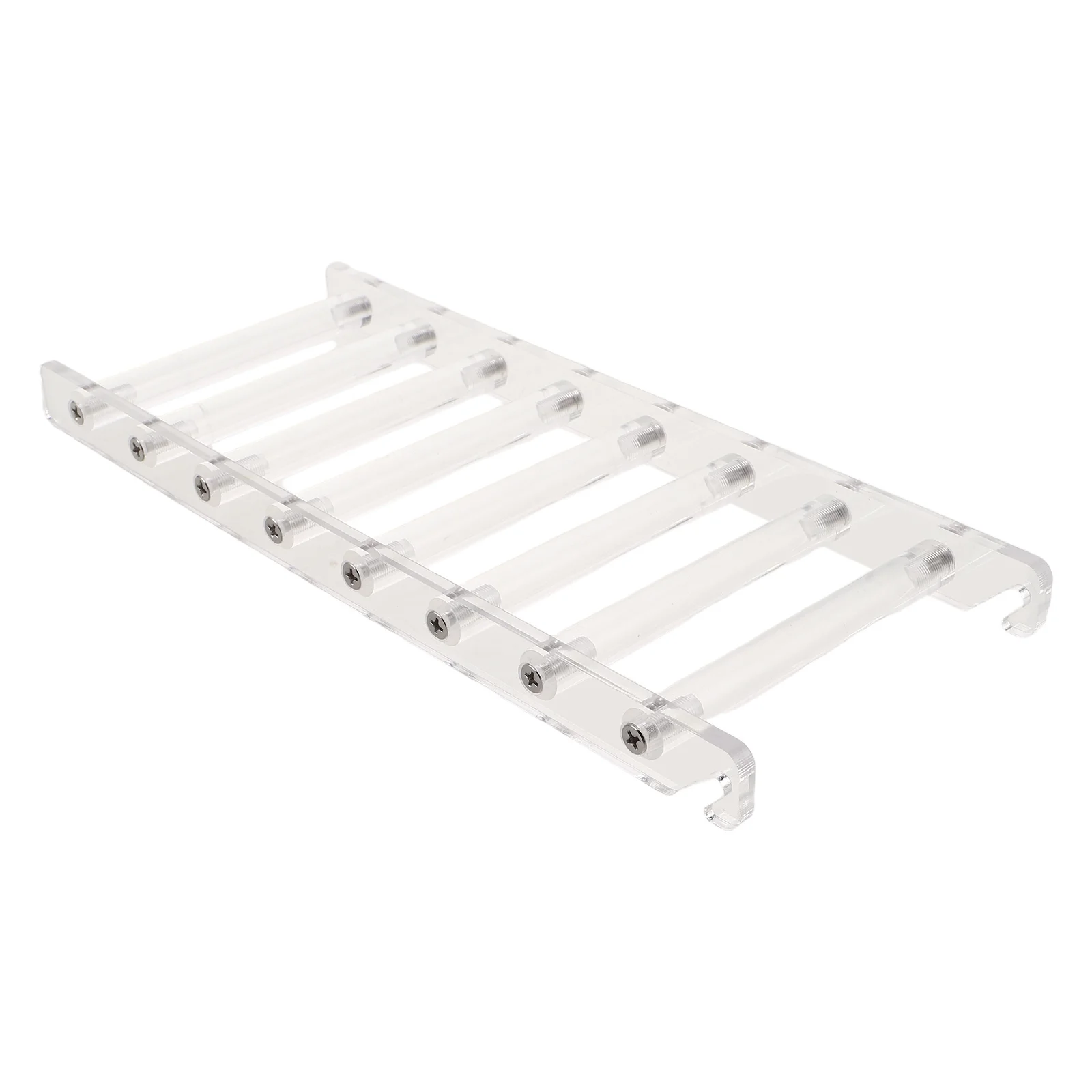 

Acrylic Parrot Climbing Ladder Cage Bridge Durable Chew Resistant Easy Install Parakeet Cockatiel Bird Ladder Bridge