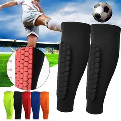 Honeycomb Soccer Shin Guards Football Shields Sports Legging Shinguards Leg Sleeves Protective Gear Shank Protector