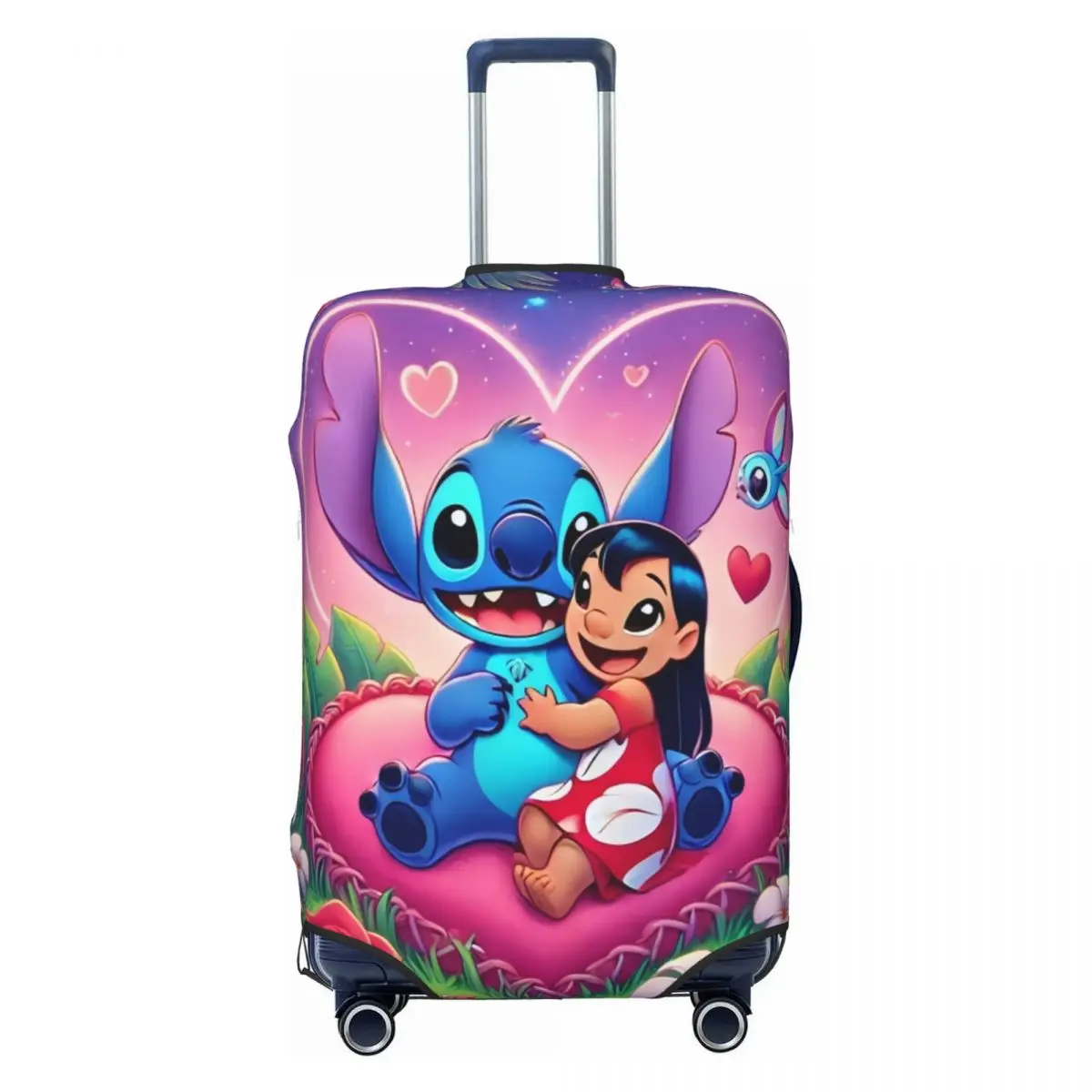 

Animated Film Lilo Stitch Luggage Cover Elastic Cute Monster Travel Suitcase Protective Covers Suit For 18-32 inch