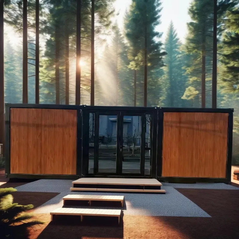 Foldable Z-type Steel Prefabricated Container Home Multi-Purpose Breathable for Entry Hall & Homestay Lobby