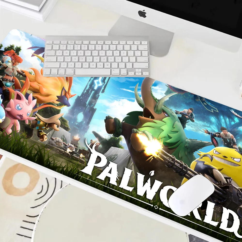 Palworld Mousepad Large Keyboard Desk Mat Gaming Mouse Pad LockEdge Non-slip Mat