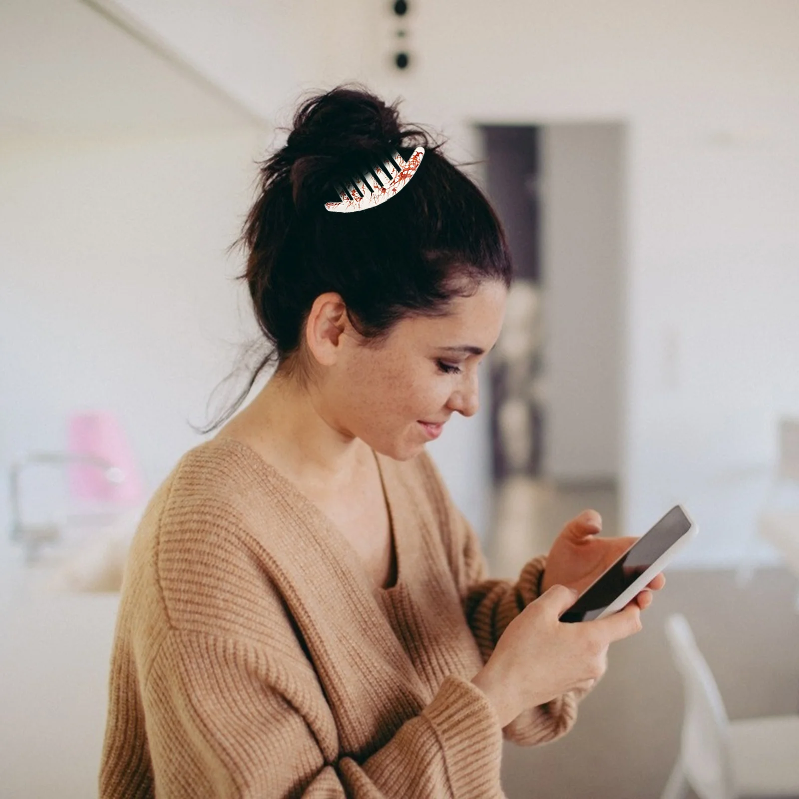 

6pcs Resin Hair Comb Durable Wedding Accessories Bun Clips Braid Beautiful Color Everyday Stylish Hairpins Fashionable