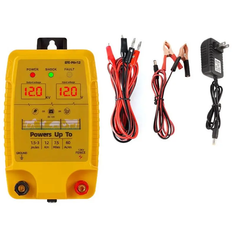 cloture-Electronique-d'Elevage-us-plug-12-km-cloture-Electrique-pour-animaux-outil-de-cloture-pour-animaux-de-ferme-et-volailles