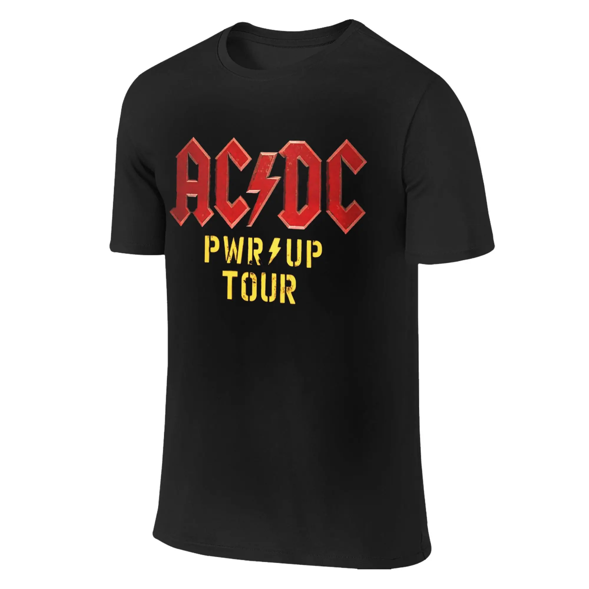 AC Pwr Up World Tour DC EUROPE 2025 Graphic Print T Shirts for Men Women  Pure Cotton  Tee Shirt Clothes image 3