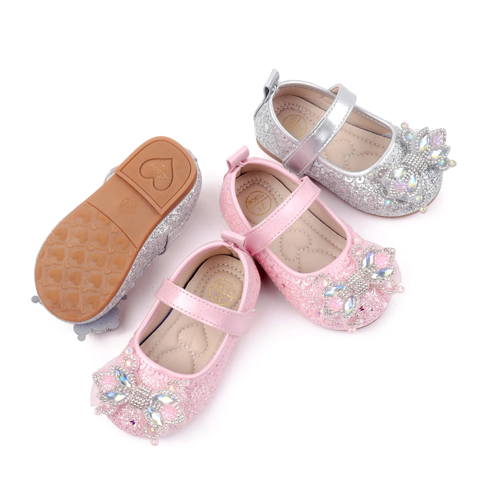 

Туфли принцессы Blotona для маленьких девочек, вечерние модельные туфли в стиле Мэри Джейн с блестящим кристаллом