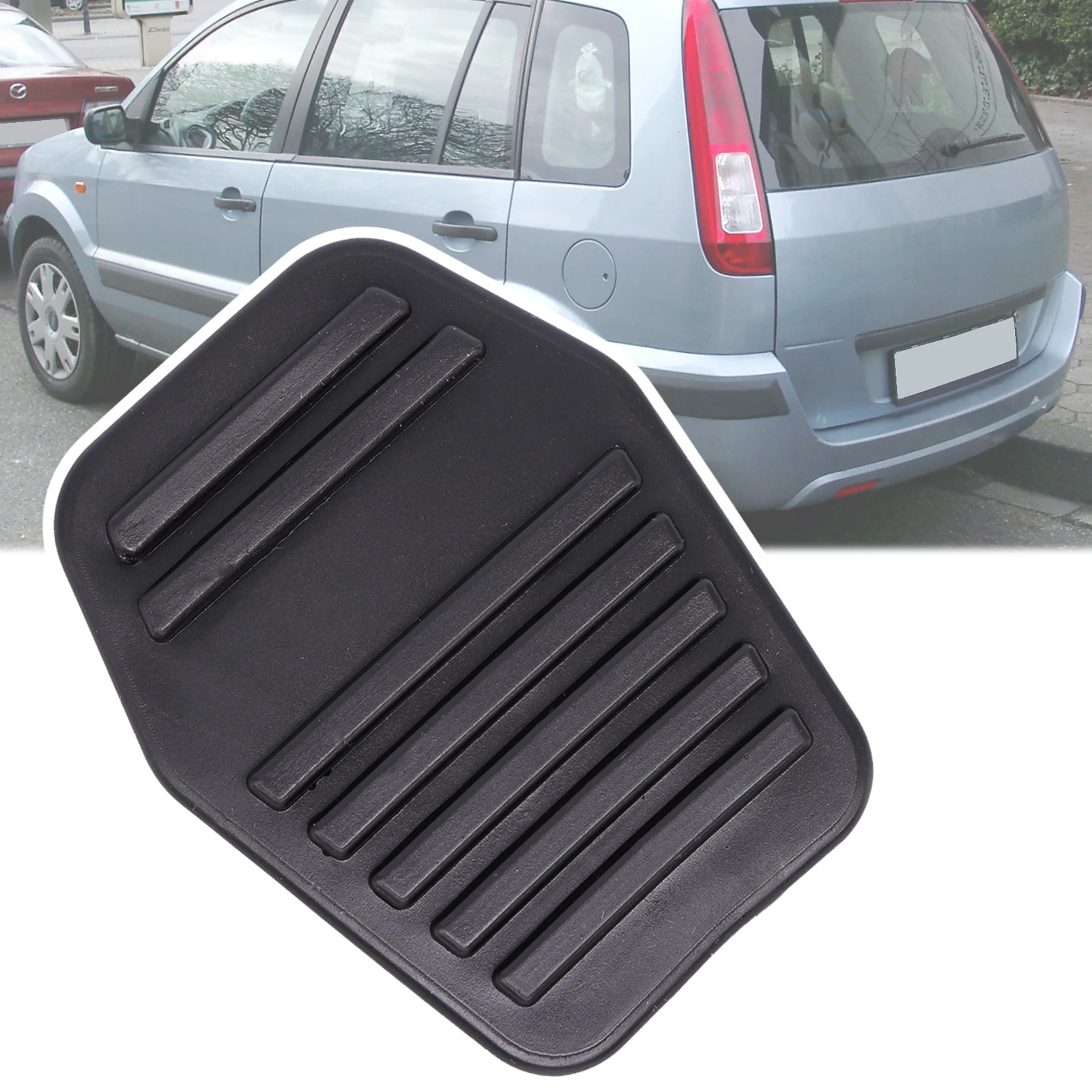 Rubber Brake Clutch Foot Pedal Pad Cover Replacement For Ford Fusion JU 2001 2002 2003 2004 2005 2006 2007 - 2009 2010 2011 2012