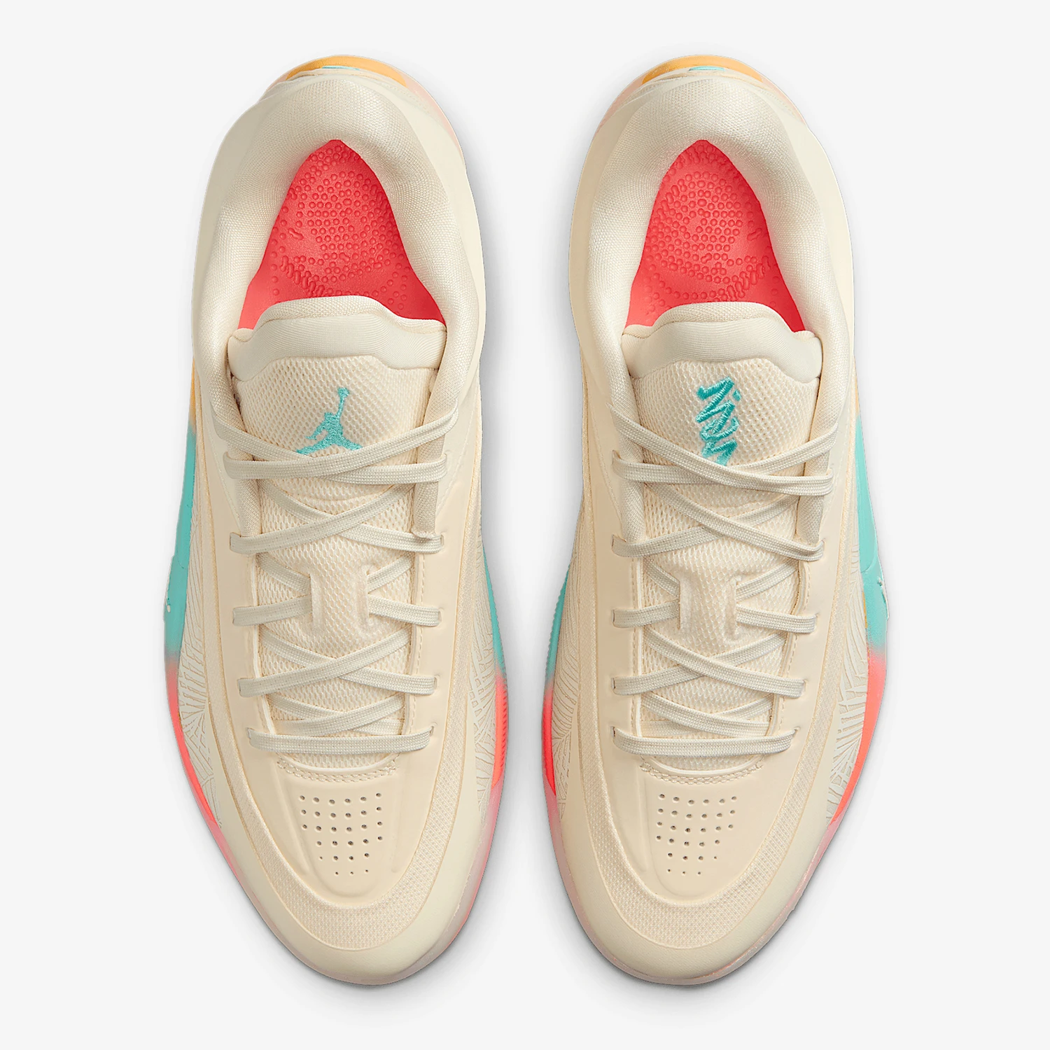 حذاء كرة السلة الأصلي للرجال من Nike JORDAN مبطن للتنفس FD0591-102 #4