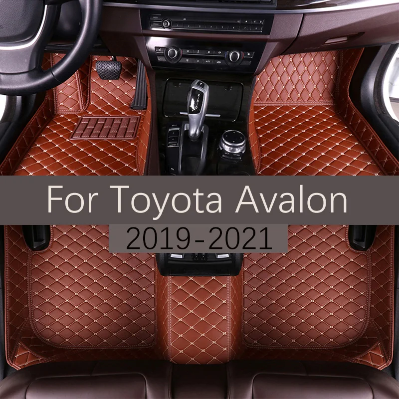 

Кожаные автомобильные коврики на заказ для Toyota Avalon 2019 2020 2021, модный автомобильный коврик, коврики, подкладки для ног, аксессуары для интерьера