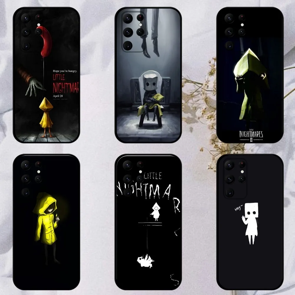 Game L-Little-Nightmares  Phone Case For Samsung S23,23,22,30,21,10,9,Note20 Ultra,Lite,Ultra,5G,Plus,FE,Black Soft Case