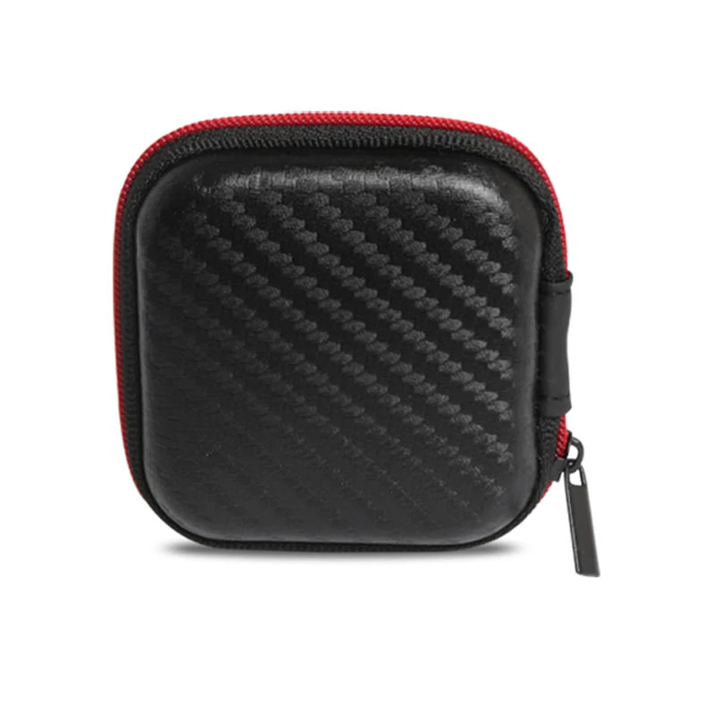 Earphone Storage Bag Accessories Square Earbud Holders Small Size Headset Pouch Containers Organization Holder Accessory