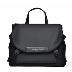 가방 Men's handbag Shoulder Messenger Large-capacity Waterproof Wear-resistant Lightweight Business Casual 크로스백 bag for men Black