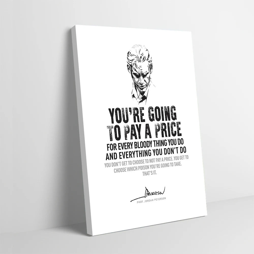 Peterson Famous Quote Printed Poster Customizable Pictures Wall Art Canvas Painting Gift for Bedroom Decorations Bathroom Decor