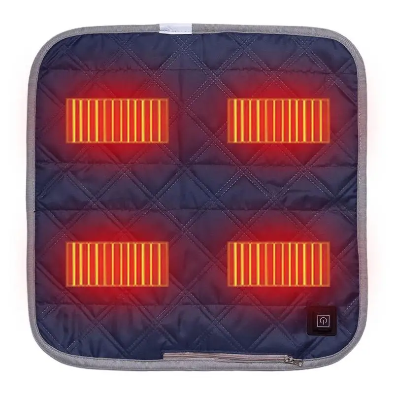 Heated Seat Cushion Portable Washable Seat Cushion With 3 Heating Modes Back Cushions With Intelligent Temperature