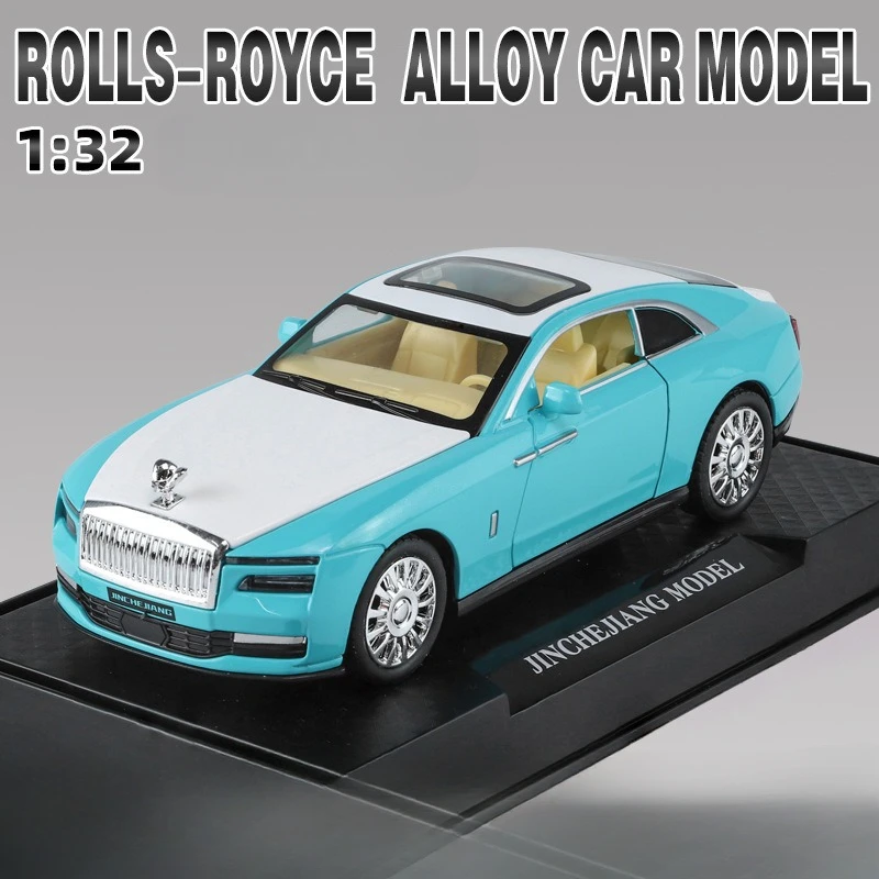 1:32 Rolls-Royce SPECTRE alloy model car toy simulation metal die-casting sound lighting toy car children\'s gift collection