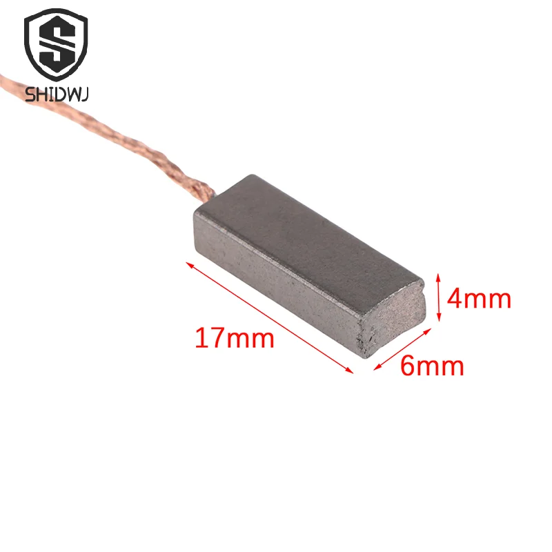 10Pcs 4*6*17mm Electric Car Vehicle Generator Regulator Carbon Brushs For Santana Alternator Tools Accessories Wholesale