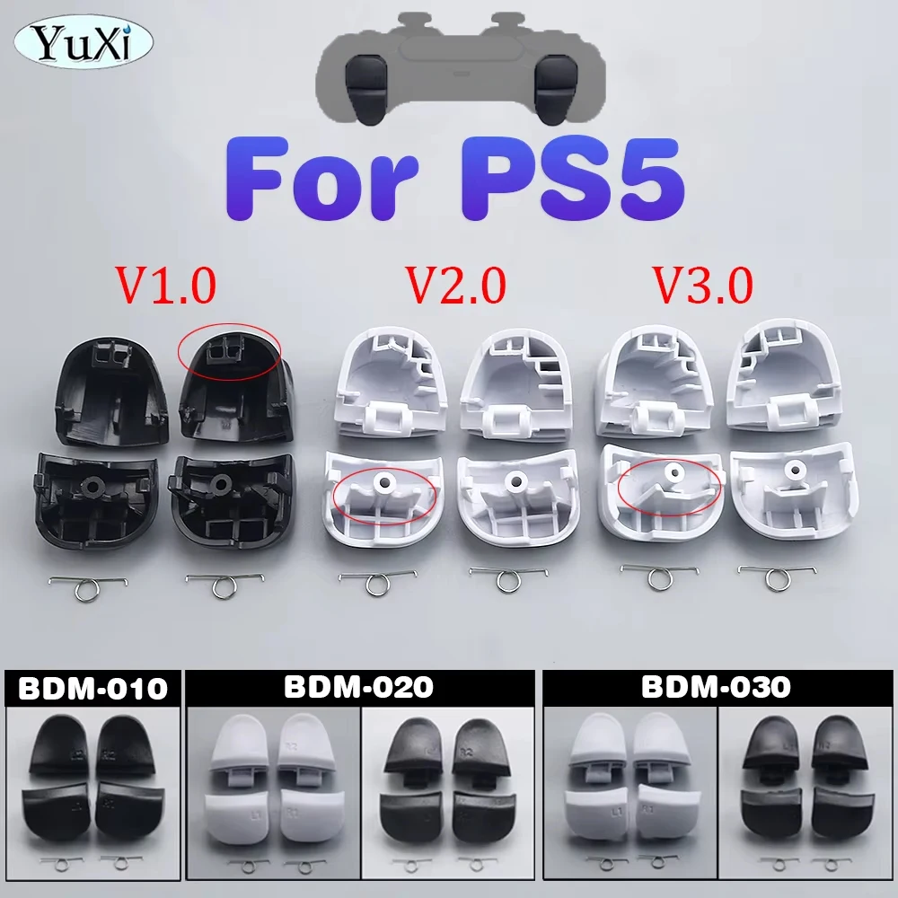 1Set R1 L1 R2 L2 Trigger Button Springs Kit For PS5 Button For PlayStation5 BDM-010 020 030 Gamepad Controller Repair Part
