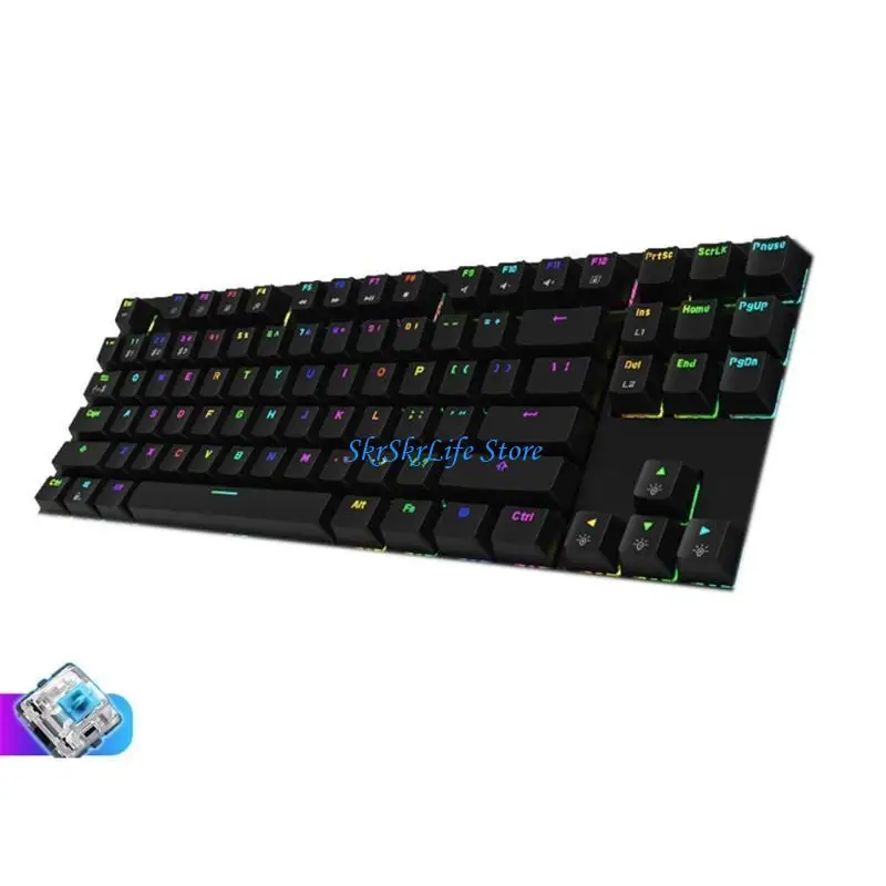 E65E Mini Keyboard Bluetooth-compatible Wireless Dual Mode for Key RGB