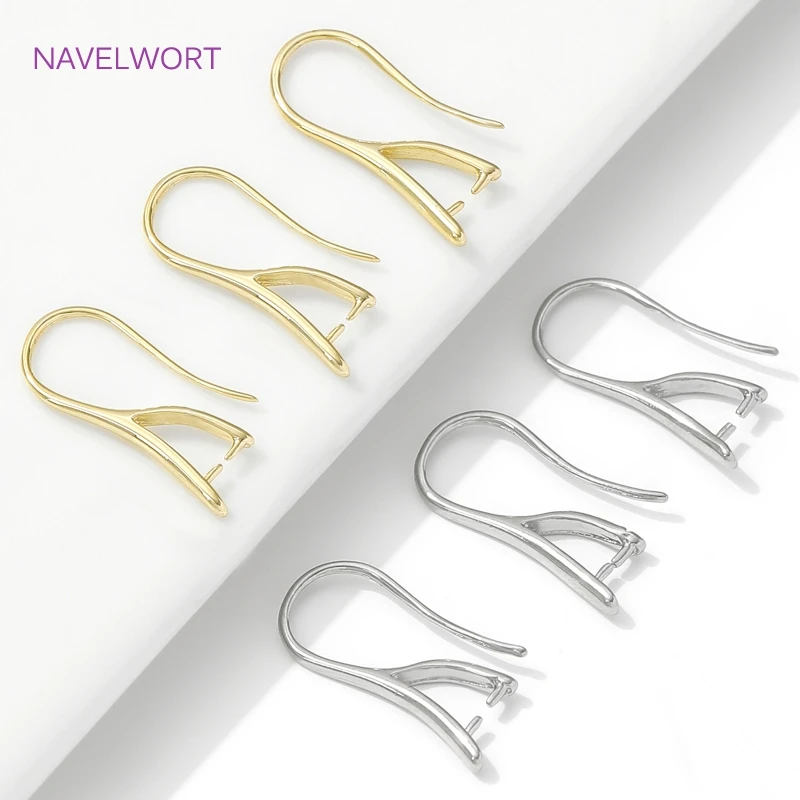 Moda 14k banhado a ouro hipoalergênico brinco ganchos acessórios de fio de orelha, brinco diy fazendo suprimentos, acessórios para brincos