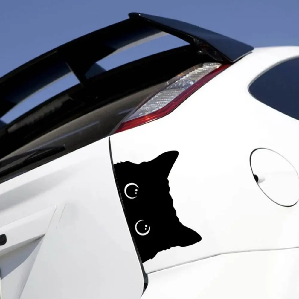 

1PC Kawaii Cat Sticker Waterproof Wear Resistant Vinyl Decal for Motorcycle Fuel Tank Side Panel Car E-Scooter Decor