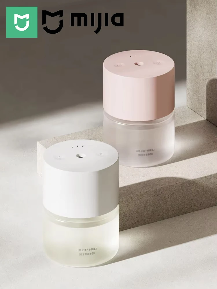 MIJIA Smart Scent Diffuser 2, szczelna butelka, 2 zapachy: Wood Tea & Lychee, dyfuzor zapachowy 135 mL, 3 poziomy, 60 dni użytkowania, Type-C — Zdjęcie 2 z 2