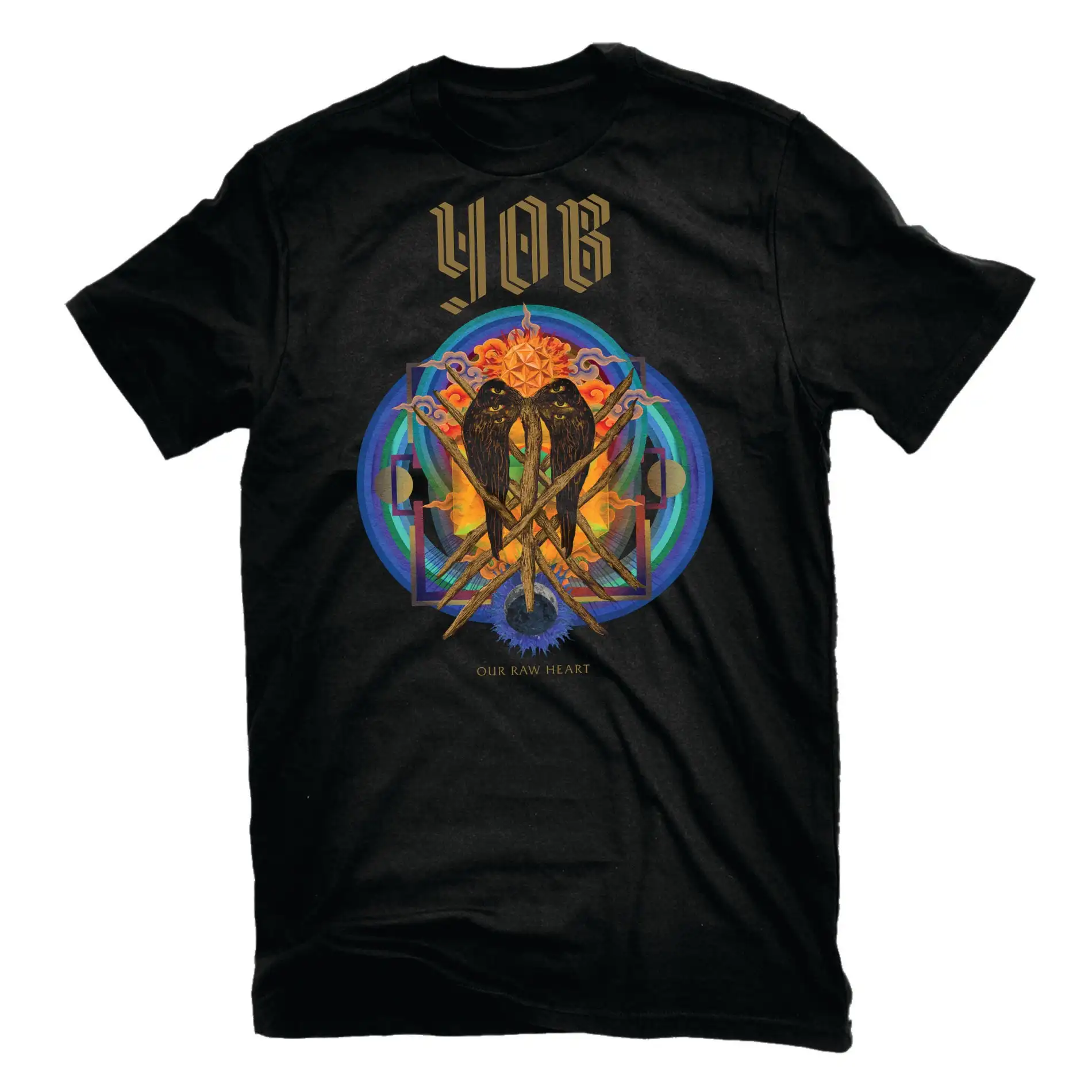 2026 YOB  Our Raw Heart  Vintage T-Shirt Men Women Metal Rock Band Graphic Tee 100% Cotton Streetwear Top