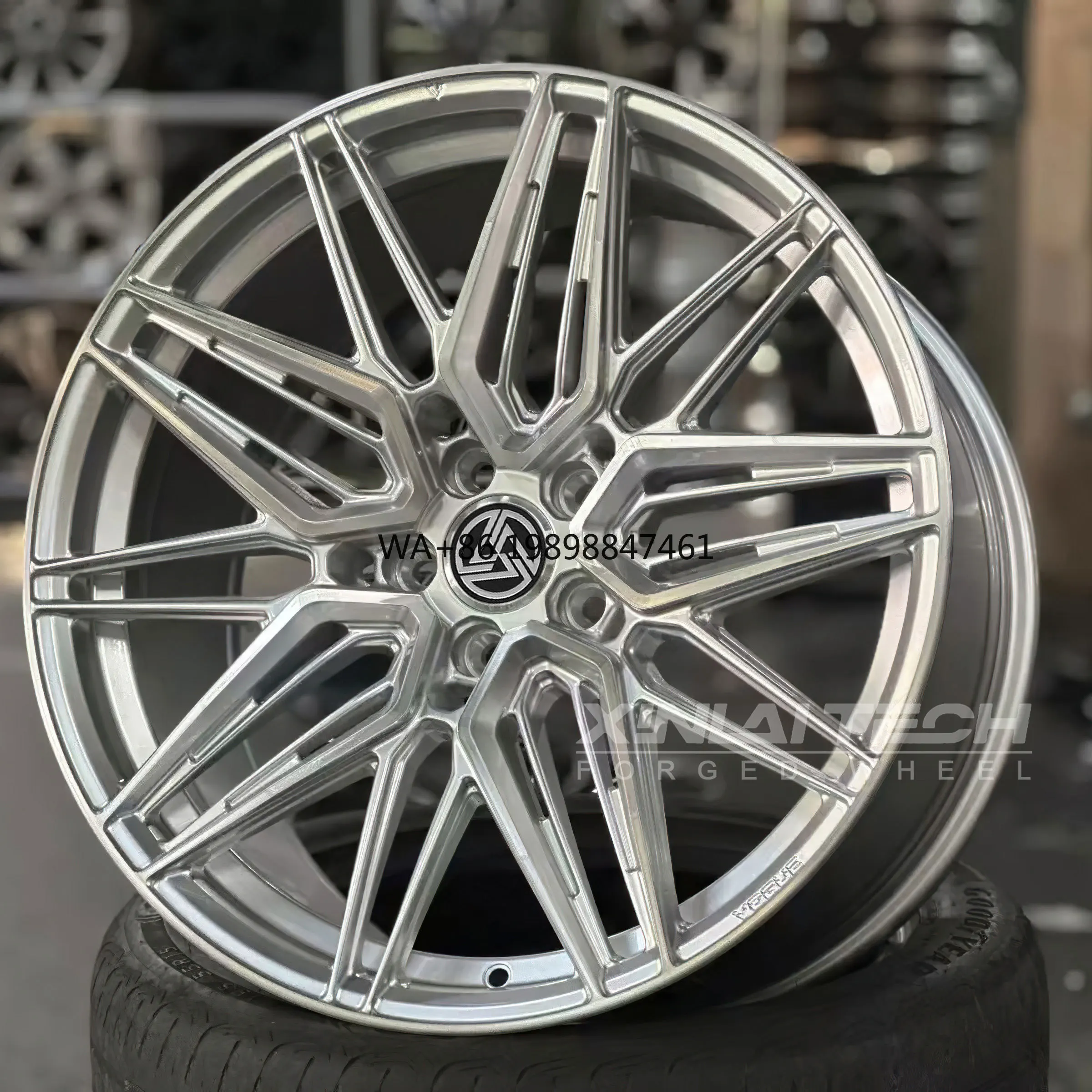 

XL 1 Piece Monoblock Polished Silver Custom Forged Wheels Deep Dish Deep Concave Aluminium Alloy Wheels for bmw audi benz