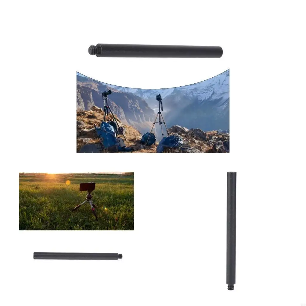 J1HD Aluminum 1/4 Connectors Extension Bar Mount Rod Lightweight Extension Poles for Camera Fill Light Phones Tablets Stand