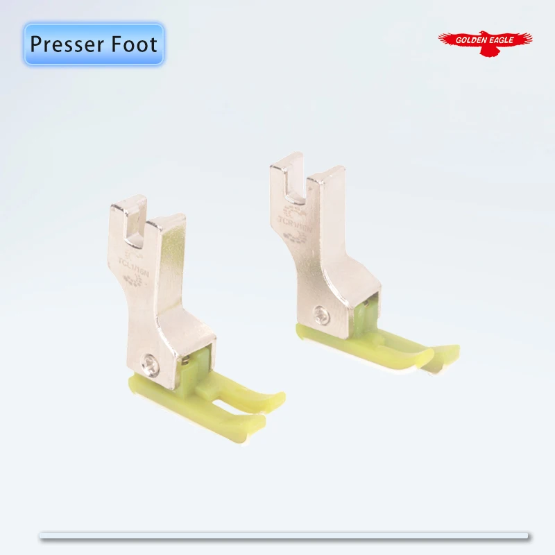 (10 PCS) TCR1/16N + TCL1/16N Right & Left Compensating Presser Foot with PTFE Bottom For 1-Needle Lockstitch Sewing Machines