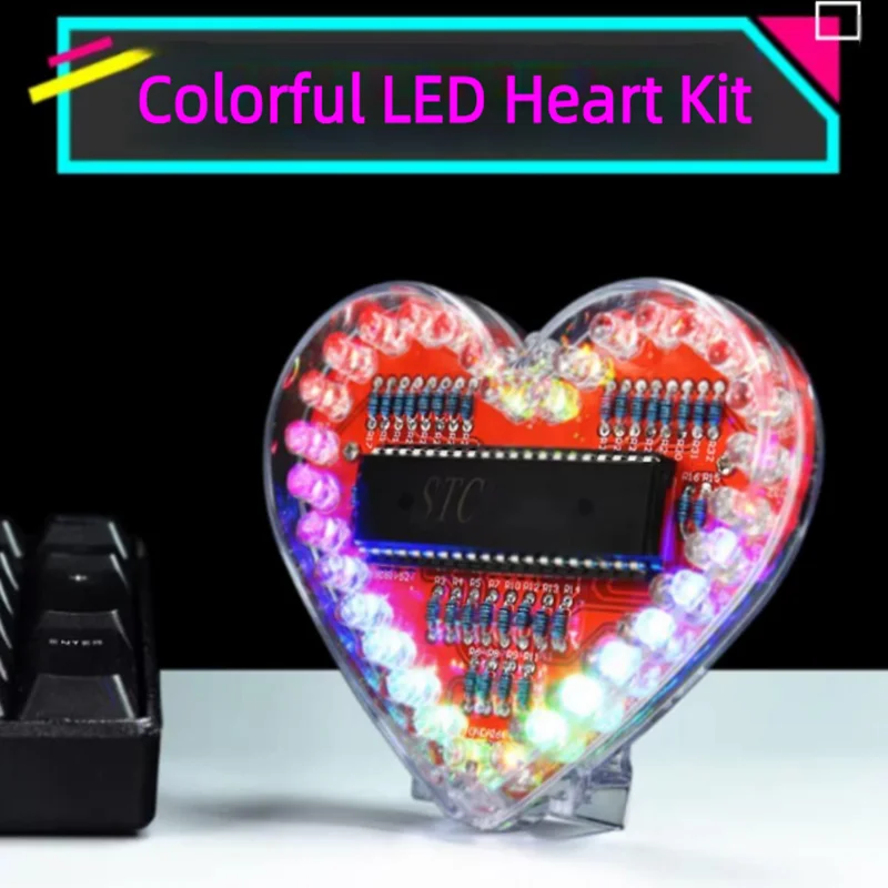 kit-de-microcontrolador-51-luz-led-de-coracao-piscante-colorida-para-pratica-de-soldagem-eletronica-diy