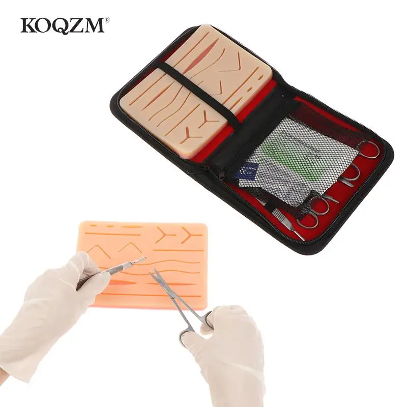 Teaching Equipment 1/2/4pcs/set Surgical Suture Training Kit Skin Operate Suture Practice Model Training Pad Scissors Tool Kit