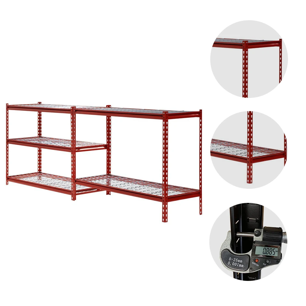 

Heavy Duty Support Customized Size 5 Layers Garage Storage Metal Shelving