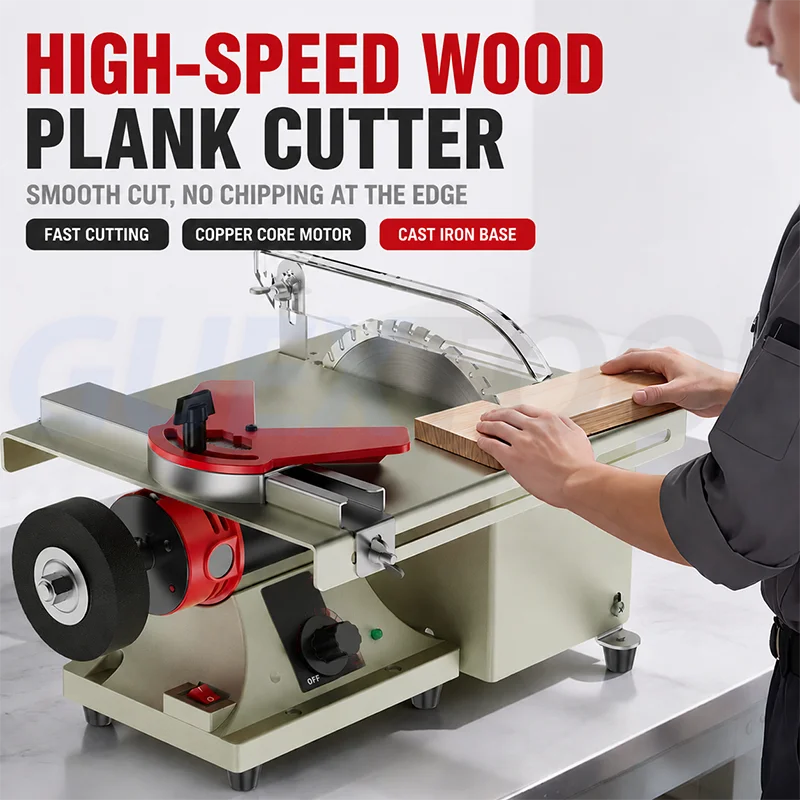 Compact Table Saw for Precise Wood Cutting Adjustable Angle Design and Powerful Performance for DIY & Professional Projects