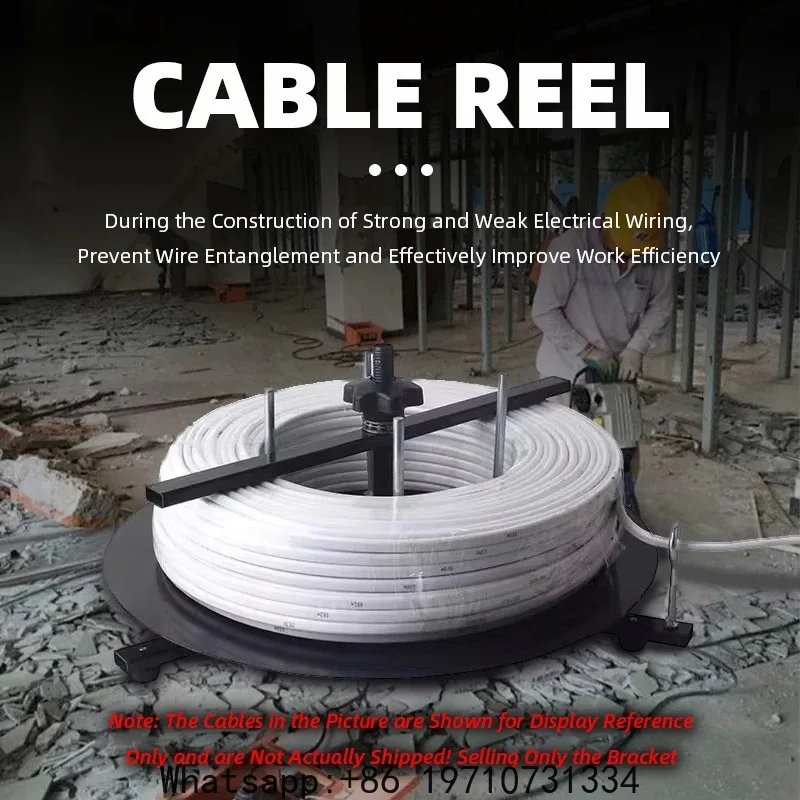 bv-wire-dispenser-rack-cable-dispenser-1-layer-electrician-discharge-tray-for-power-cable-video-cable-discharge-stand