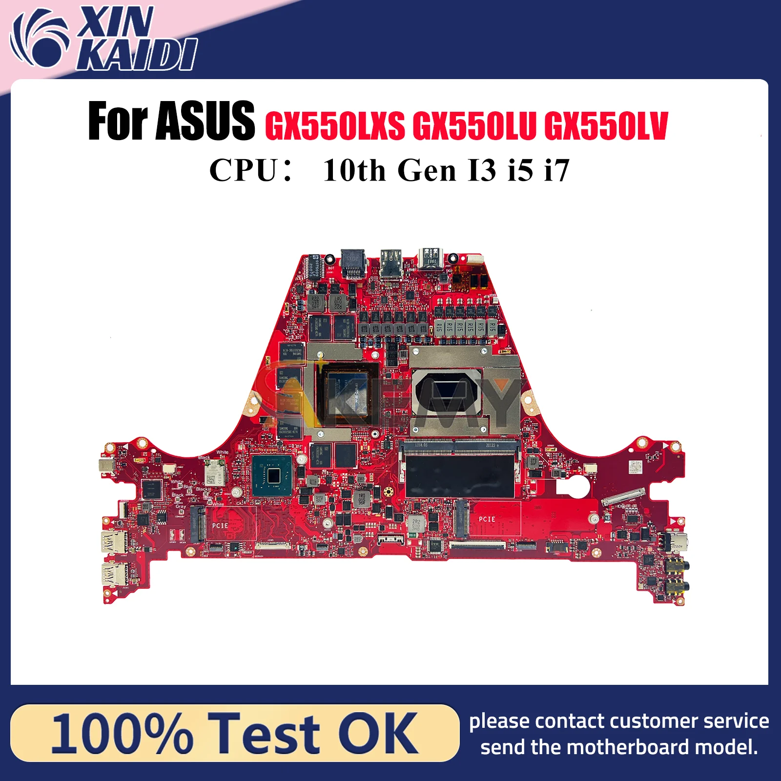 

GX550LXS Laptop Motherboard For ASUS ROG Zephyrus Duo GX550LW GX550LV GX550 GX550LS GX550LU GX550LXS Mainboard 10th Gen I3 i5 i7