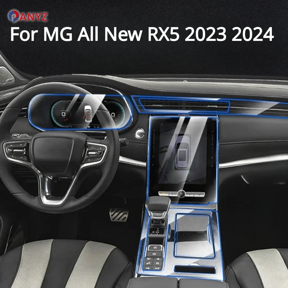 

Для MG All New RX5 2023 2024, аксессуары, внутренняя пленка, прозрачная ТПУ, панель переключения передач, навигационная центральная консоль, защита PPF