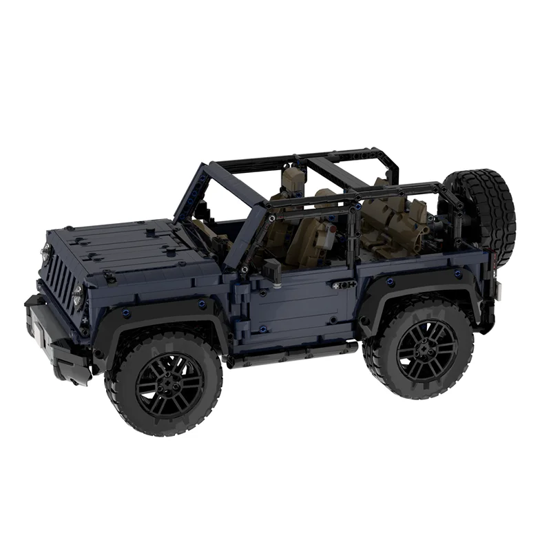 2063 قطعة MOC جيب رانجلر بمحركات نموذج فني اللبنات هدية الكريسماس العمارة لتقوم بها بنفسك لعبة فكرة التعليم للأطفال #4