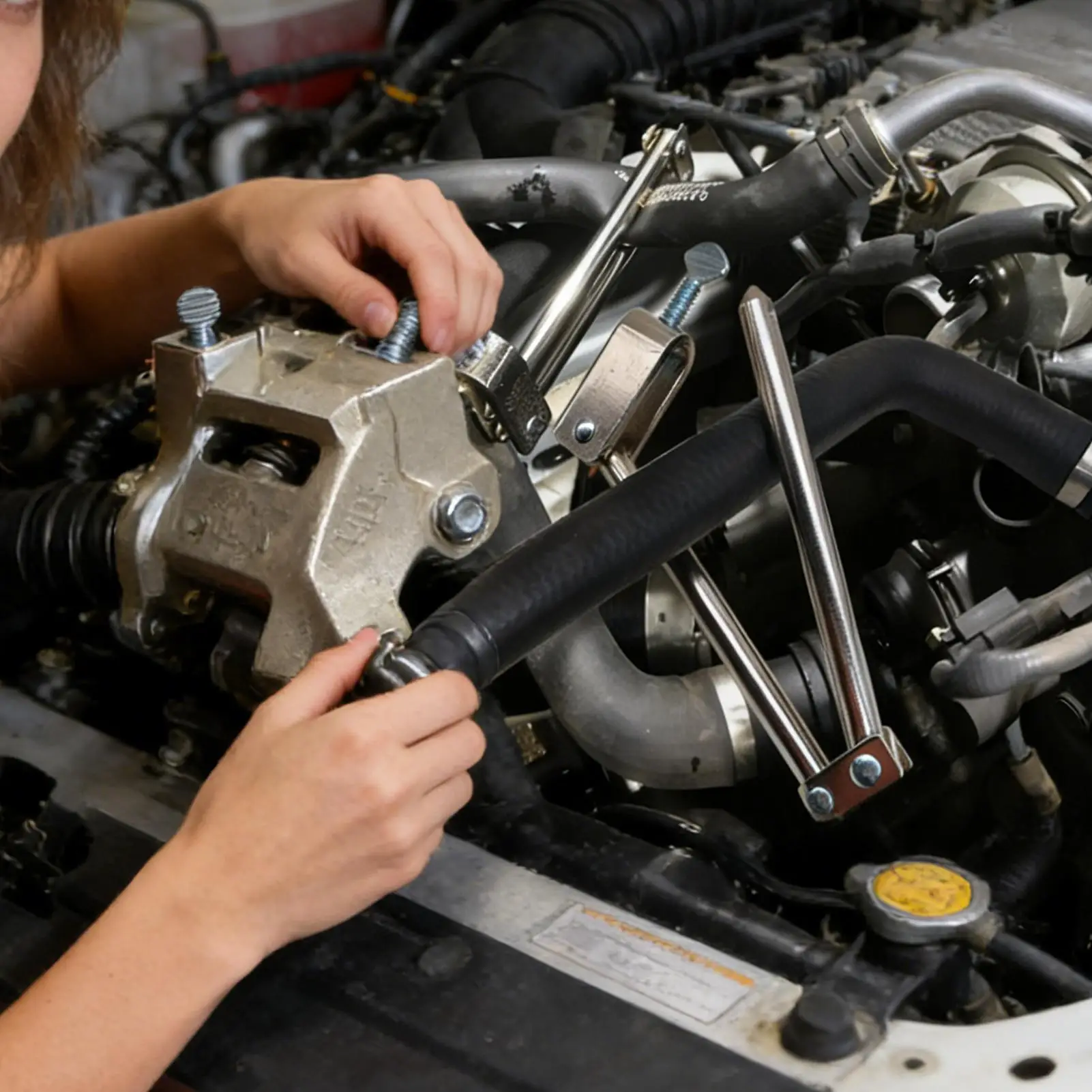 

Brake Line Clamps 2 Pieces Adjustable Tube Tool Metal Brake Oil Hose Clamp For RV SUV Truck Vehicle Radiator Coolant Pipe