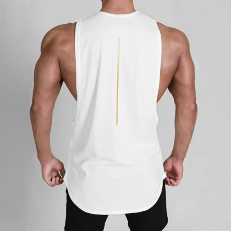 Men's Gym Clothing Summer Casual Tank Top Bodybuilding Sleeveless Shirt Sports Quick Dry Fitness Vest Workout Running Undershirt