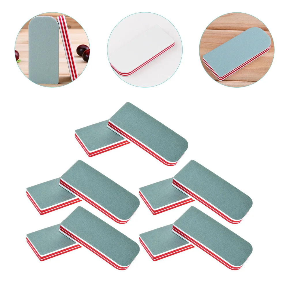 10 Pcs Nail Files Tool Manicure Supplies Two Sides Sponge Polishing Tools Buffer