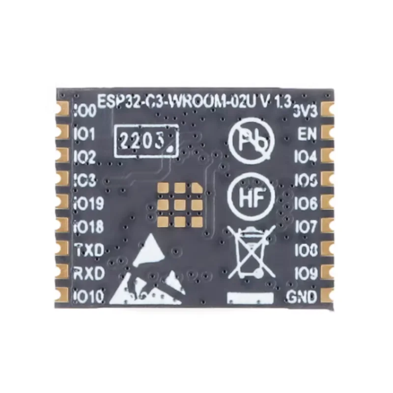 2pcs ESP32-C3-WROOM-02U-N4 2.4GHz WiFi Bluetooth BLE5.0 Wireless Module